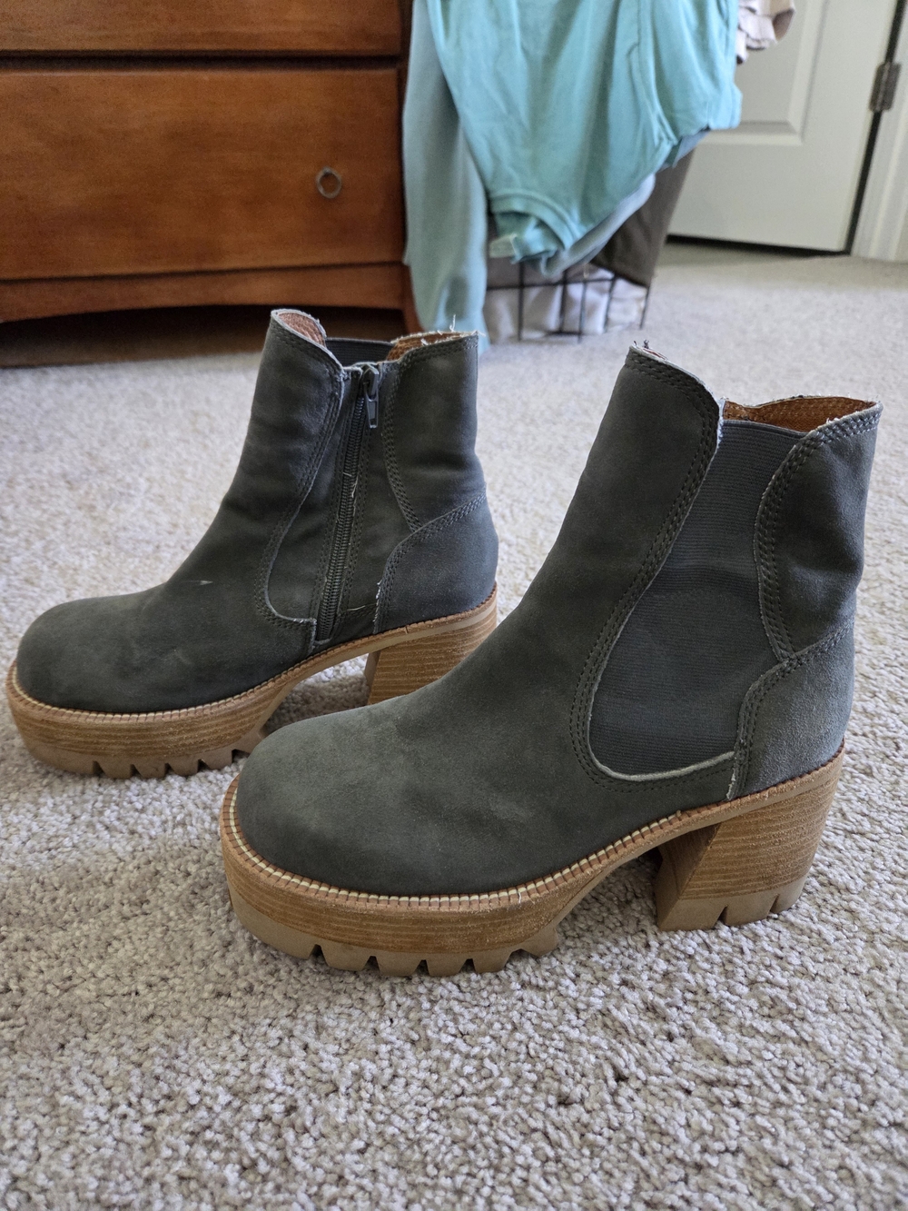 Jeffrey Campbell Free People Platform Ankle Boots